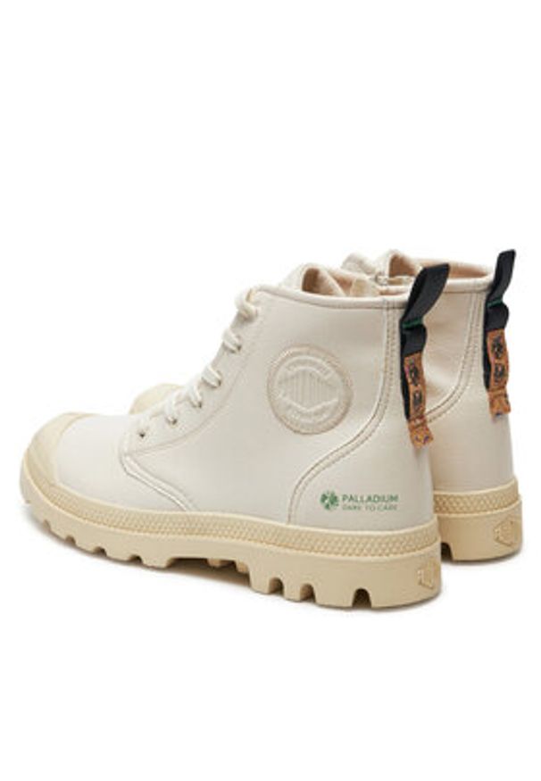 Palladium Trapery Pampa Hi Re Vegan Lth 74378-116-M Biały. Kolor: biały. Materiał: skóra