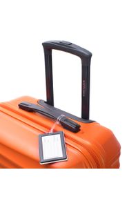 Wittchen - Średnia walizka z zawieszką pomarańczowa. Kolor: pomarańczowy. Materiał: guma. Wzór: kolorowy. Styl: elegancki, wakacyjny #3