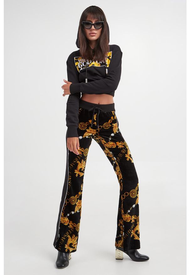 Versace Jeans Couture - Bluza damska z kapturem VERSACE JEANS COUTURE. Typ kołnierza: kaptur