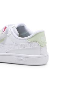 Puma - Niemowlęce sneakersy PUMA Smash 3.0 Badges PUMA White Green Illusion. Kolor: wielokolorowy, zielony, biały