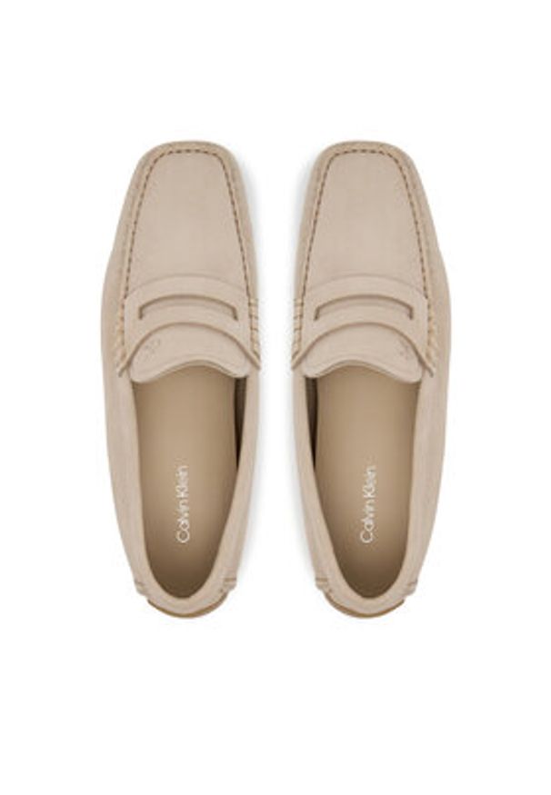 Calvin Klein Mokasyny Driver Penny Nu HM0HM01866 Beżowy. Kolor: beżowy. Materiał: skóra