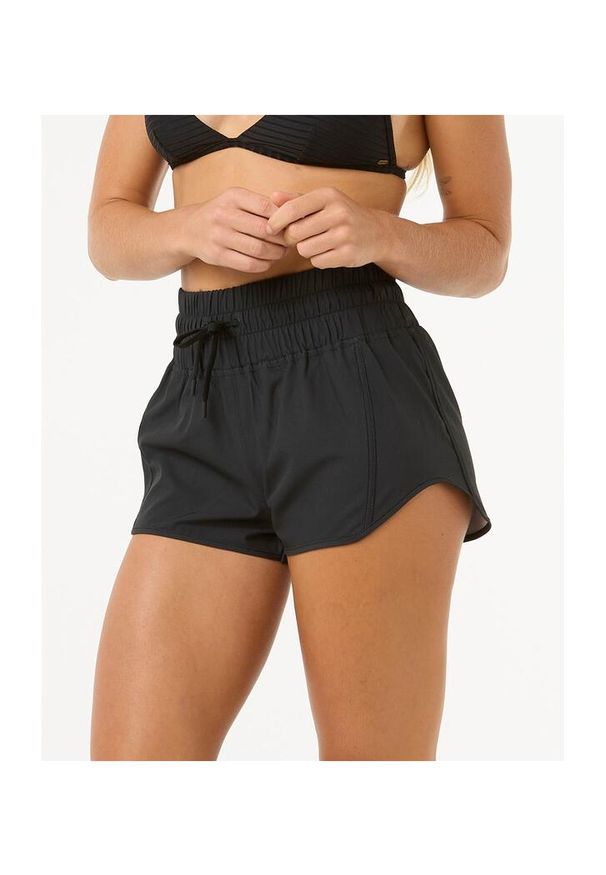 Spodenki surfingowe damskie Rip Curl High Waist Retro Volley 3" Czarny. Stan: podwyższony. Kolor: czarny