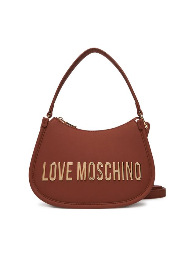 Love Moschino - LOVE MOSCHINO Torebka JC4027PP1NKD0312 Brązowy. Kolor: brązowy. Materiał: skórzane