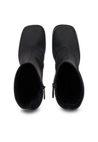 Calvin Klein Jeans Botki Heel Zip Boot Lth Wn YW0YW01113 Czarny. Kolor: czarny. Materiał: skóra