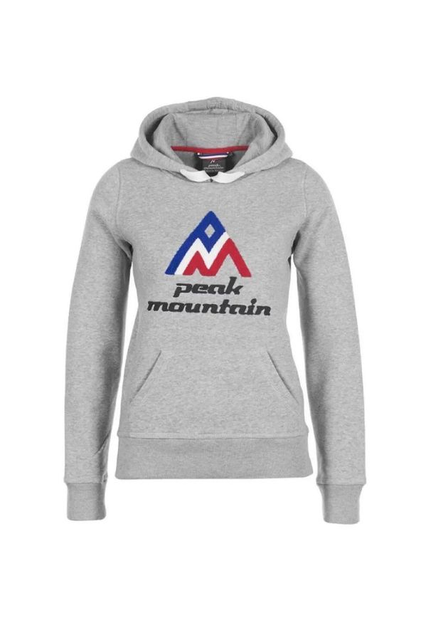 PEAK MOUNTAIN - Damska bluza molleteon Peak Mountain Adriver. Kolor: szary. Sezon: zima. Sport: narciarstwo