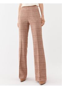 TwinSet - TWINSET Spodnie materiałowe 232TP2754 Brązowy Regular Fit. Kolor: brązowy. Materiał: wełna
