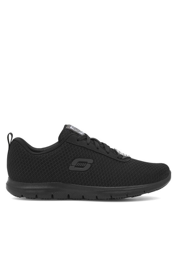 skechers - Skechers Sneakersy 77210BLK Czarny. Kolor: czarny. Materiał: materiał, mesh