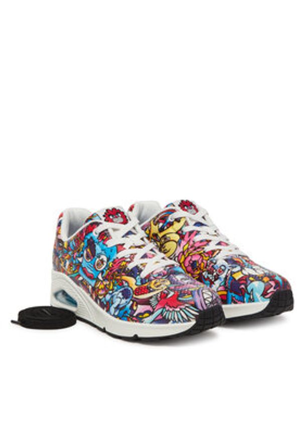 skechers - Skechers Sneakersy Skechers X Vexx Uno-Color Doodle 177973/MLT Kolorowy. Materiał: skóra. Wzór: kolorowy