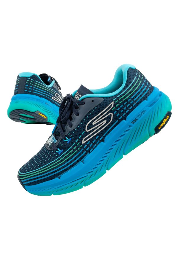 skechers - Buty sportowe do biegania męskie Skechers Max Cushioning. Kolor: niebieski