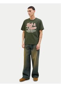 Jack & Jones - Jack&Jones T-Shirt Logo 12279535 Zielony Standard Fit. Kolor: zielony. Materiał: bawełna