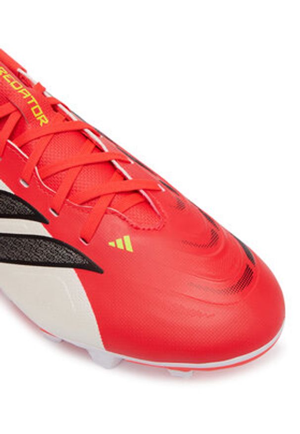 Adidas - adidas Buty do piłki nożnej Predator Club Firm Ground/Multi Ground JS0349 Czerwony. Kolor: czerwony. Materiał: syntetyk