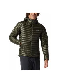 MOUNTAIN HARDWEAR - Kurtka puchowa męska Mountain Hardwear Ghost Whisperer/2 Hoody. Kolor: zielony. Materiał: puch. Sezon: zima. Sport: narciarstwo