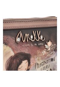 Brązowa Torebka Anekke Stylowa Damska Listonoszka Na Ramię. Kolor: brązowy. Wzór: aplikacja. Styl: elegancki. Rodzaj torebki: na ramię #2