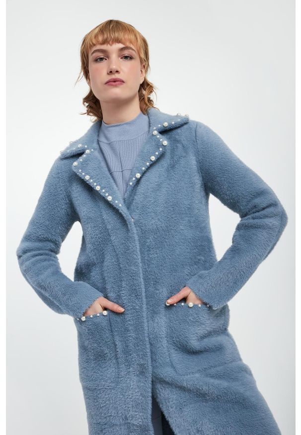 Joseph Ribkoff - Płaszcz damski z perełkami JOSEPH RIBKOFF