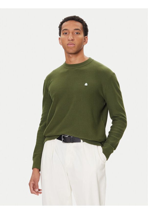 United Colors of Benetton - United Colors Of Benetton Sweter 1V4KU10AF Zielony Regular Fit. Kolor: zielony. Materiał: bawełna
