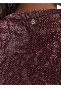 Liu Jo Bluzka WF6093 MA26S Fioletowy Slim Fit. Kolor: fioletowy. Materiał: bawełna #2