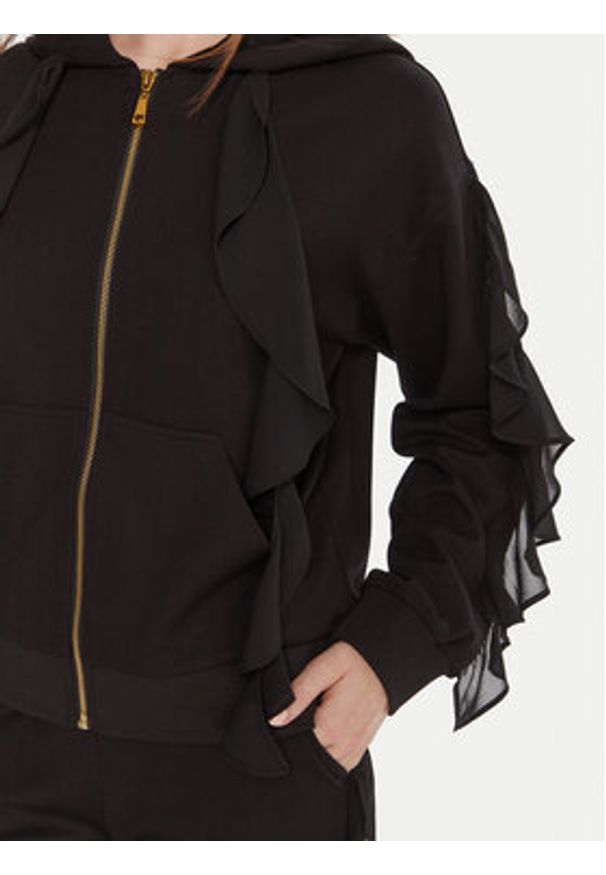 TwinSet - TWINSET Bluza 252LI2NBB Czarny Regular Fit. Kolor: czarny. Materiał: wiskoza