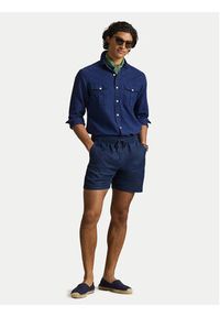 Polo Ralph Lauren Szorty materiałowe 710P08205001 Granatowy Regular Fit. Kolor: niebieski. Materiał: len #3