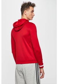 adidas Performance - Bluza. Okazja: na co dzień. Typ kołnierza: kaptur. Kolor: czerwony. Materiał: poliester, dzianina. Wzór: gładki, nadruk, aplikacja. Styl: casual #5