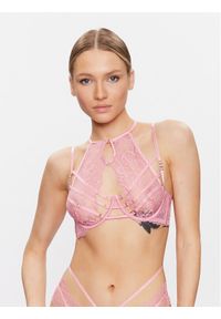 Hunkemöller Biustonosz z fiszbiną Roxanne 201009 Różowy. Kolor: różowy. Materiał: syntetyk