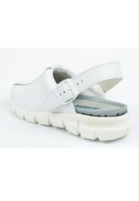 Klapki chodaki buty medyczne Abeba W 57310 białe. Kolor: biały. Materiał: skóra #5