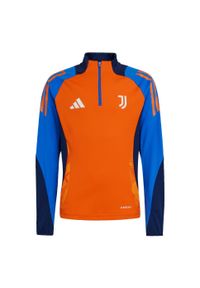 Adidas - Bluza Juventus Tiro 24 Competition Training Kids. Kolor: pomarańczowy. Materiał: dresówka, materiał. Sport: piłka nożna