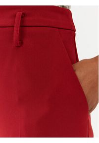 Patrizia Pepe Spodnie materiałowe 8P0540/A6F5-R799 Bordowy Straight Fit. Kolor: czerwony. Materiał: syntetyk, materiał