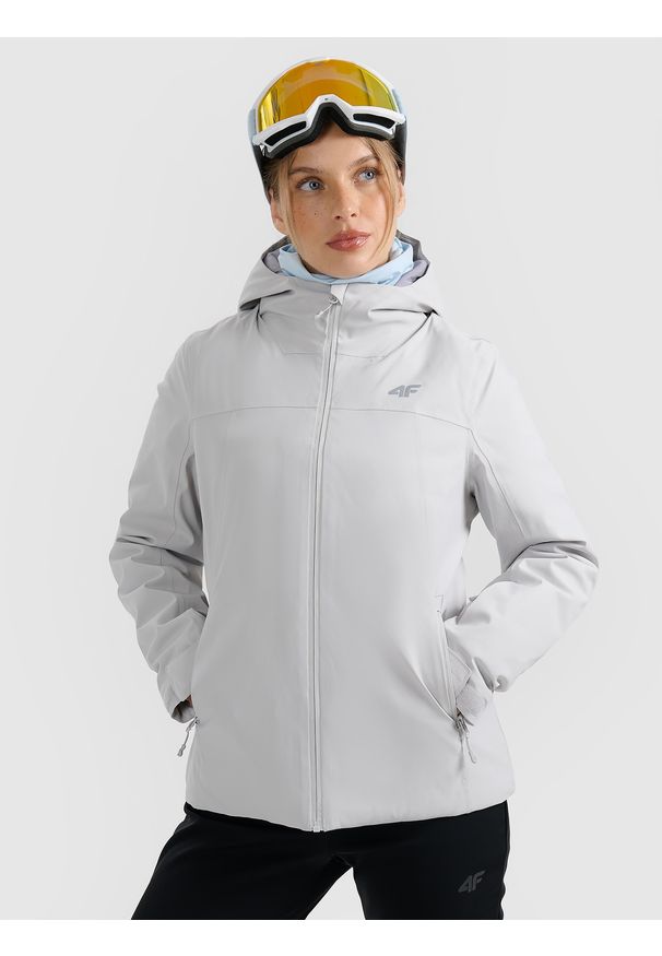 4f - 4F Kurtka narciarska membrana 5000 damska - szara XL. Kolor: szary. Materiał: materiał. Sezon: zima