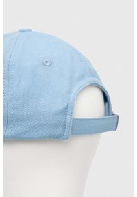 TOMMY HILFIGER - Tommy Hilfiger czapka z daszkiem bawełniana kolor niebieski z aplikacją. Kolor: niebieski. Materiał: bawełna. Wzór: aplikacja #2
