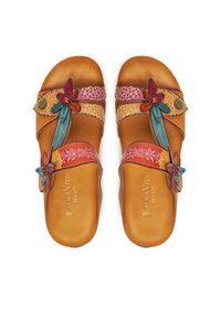 Laura Vita Klapki Dorry 19 Pomarańczowy. Kolor: pomarańczowy. Materiał: skóra #2