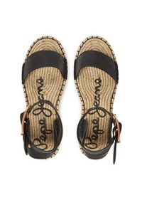 Pepe Jeans Espadryle PLS90681 Czarny. Kolor: czarny. Materiał: skóra