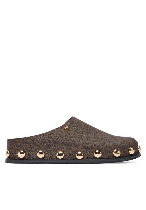 MICHAEL Michael Kors Klapki 40R6HLFP1B Brązowy. Kolor: brązowy. Materiał: skóra