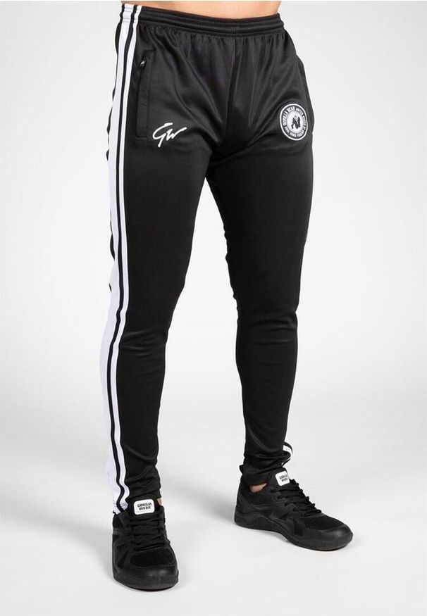 GORILLA WEAR - Stratford Track Spodnie - Czarny. Kolor: czarny. Materiał: dresówka. Sport: fitness