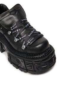 NEW ROCK Sneakersy M-TANK120NSHLACE-S1 Czarny. Kolor: czarny. Materiał: skóra #5