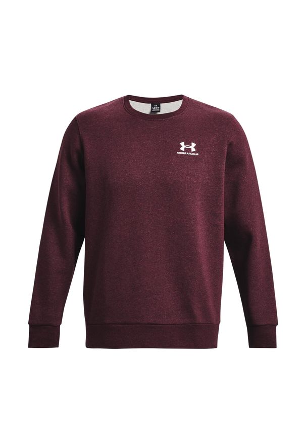 Bluza fitness męska Under Armour Essential Fleece Crew. Kolor: czerwony. Sport: fitness