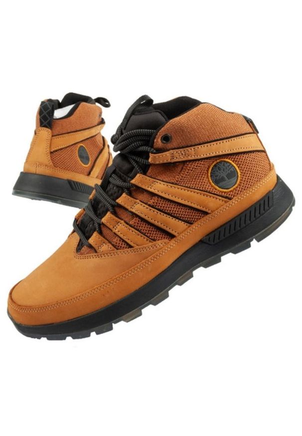 Buty trekkingowe Timberland Euro Trekker M 0A2J37231 brązowe. Okazja: na co dzień, na spacer. Kolor: brązowy. Materiał: tkanina, skóra. Szerokość cholewki: normalna. Sezon: zima. Sport: turystyka piesza, wspinaczka