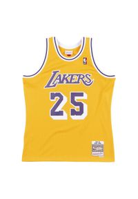 Mitchell & Ness - Koszulka NBA Los Angeles Lakers Eddie Jones. Kolor: żółty, wielokolorowy, pomarańczowy. Sport: koszykówka #1