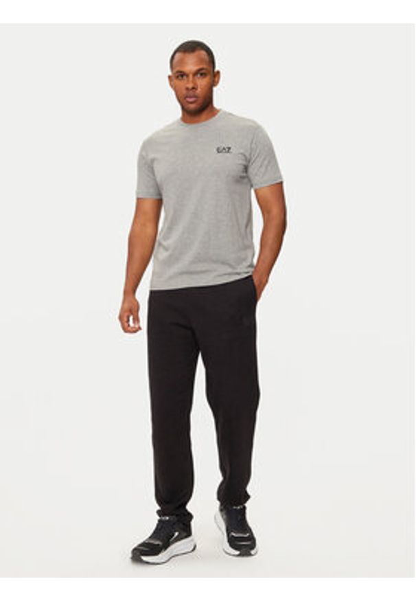EA7 Emporio Armani T-Shirt 8NPT25 PJVPZ Szary Regular Fit. Kolor: szary. Materiał: bawełna