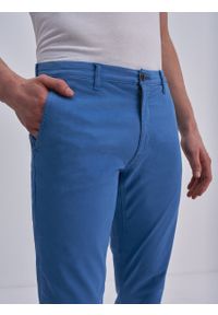 Big-Star - Spodnie chinosy męskie niebieskie Tomy 406. Kolor: niebieski. Materiał: materiał. Styl: klasyczny #3