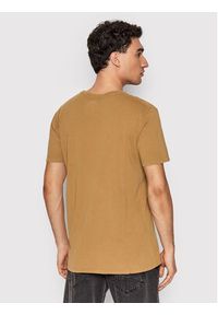 Quiksilver T-Shirt Sub Mission EQYZT06692 Brązowy Regular Fit. Kolor: brązowy. Materiał: bawełna