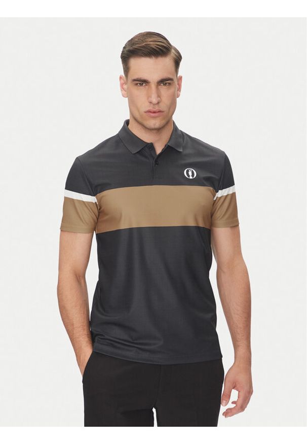 BOSS Polo Paddy The Open 25 50548813 Czarny Regular Fit. Typ kołnierza: polo. Kolor: czarny. Materiał: syntetyk