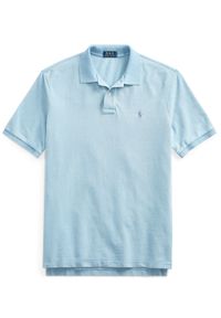Ralph Lauren - RALPH LAUREN - Koszulka Polo Slim Fit. Typ kołnierza: polo. Kolor: niebieski. Materiał: bawełna. Wzór: aplikacja, haft #5
