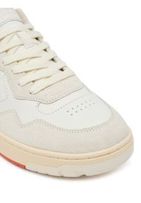 TOMMY HILFIGER - Tommy Hilfiger Sneakersy Th Basket Better Mix FM0FM05520 Écru. Materiał: skóra #4