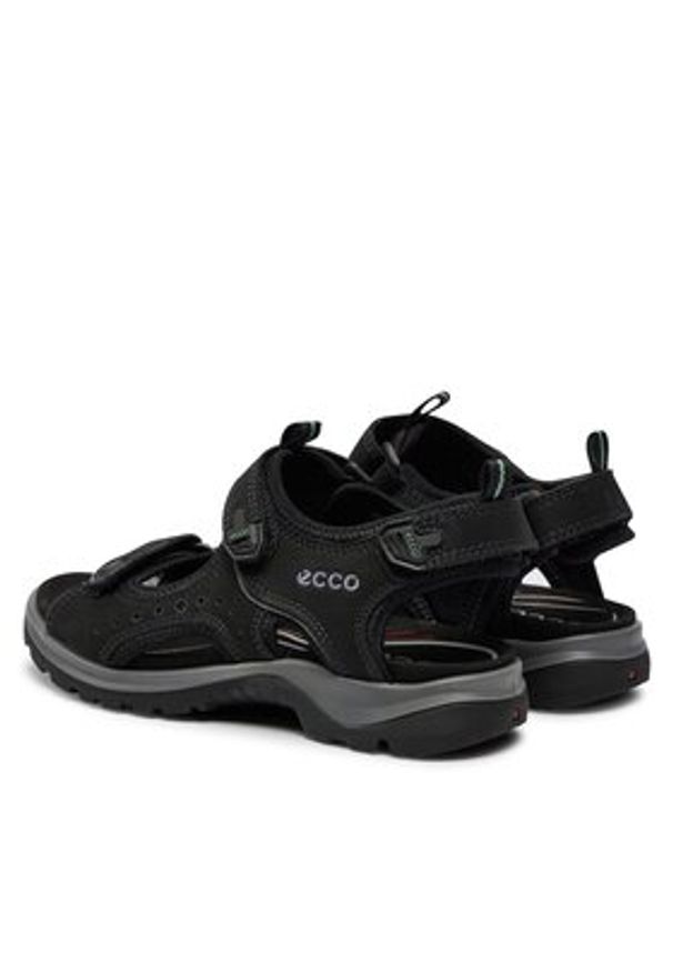 ecco - ECCO Sandały Offroad 82204302001. Kolor: czarny. Materiał: skóra, nubuk