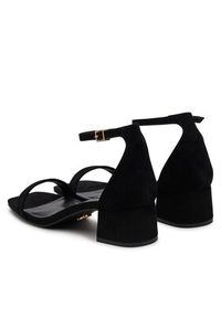 Steve Madden Sandały Gena SM11003579 Czarny. Kolor: czarny. Materiał: skóra, zamsz #5