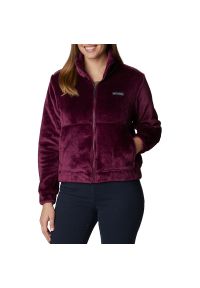 columbia - Kurtka Columbia Fireside Full-Zip 1997931616 - bordowa. Okazja: na co dzień. Kolor: czerwony. Materiał: poliester, polar. Wzór: aplikacja. Styl: klasyczny, casual