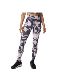 columbia - legginsy damskie Columbia Boundless Trek Legging. Kolor: wielokolorowy, niebieski, różowy. Materiał: poliester, elastan