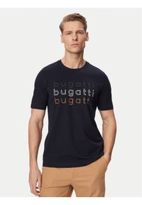 Bugatti T-Shirt 8350-15042E Granatowy Regular Fit. Kolor: niebieski. Materiał: bawełna #1