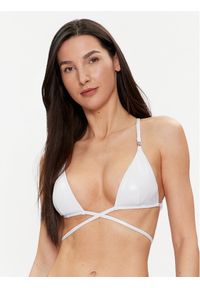 Calvin Klein Swimwear Góra od bikini KW0KW02249 Biały. Kolor: biały. Materiał: syntetyk #1