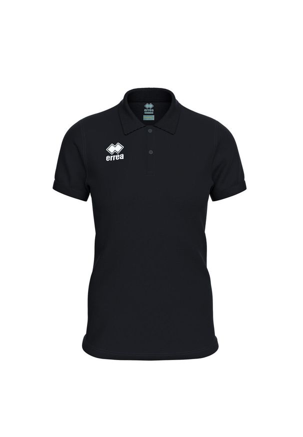 ERREA - Damska koszulka polo Errea Evo. Typ kołnierza: polo. Kolor: czarny. Styl: sportowy